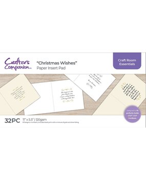 Crafter's Companion Christmas Wishes Insert Pad Gold & Silver (CC-5.5-IPAD-CWIS- GS) (OUTLET)