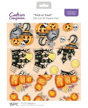 Crafter's Companion Trick or Treat 9x12 Inch 3D Topper Pad (CC-CRE-DTPAD9-TRT) (OUTLET)