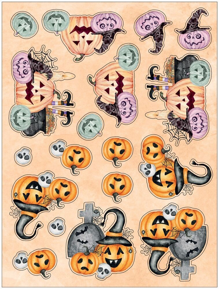 Crafter's Companion Trick or Treat 9x12 Inch 3D Topper Pad (CC-CRE-DTPAD9-TRT) (OUTLET)