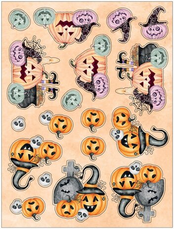 Crafter's Companion Trick or Treat 9x12 Inch 3D Topper Pad (CC-CRE-DTPAD9-TRT) (OUTLET)