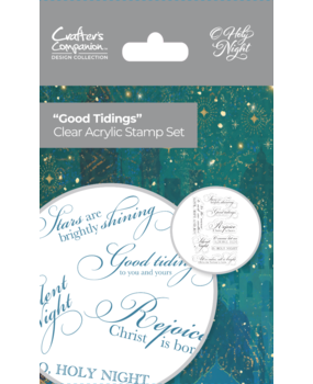 Crafter's Companion O' Holy Night Clear Stamp Good Tidings (OHN-CA-ST-GOOD) (OUTLET)