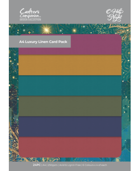 Crafter's Companion O' Holy Night A4 Luxury Linen Card Pack (OHN-LINEN-A4) (OUTLET)
