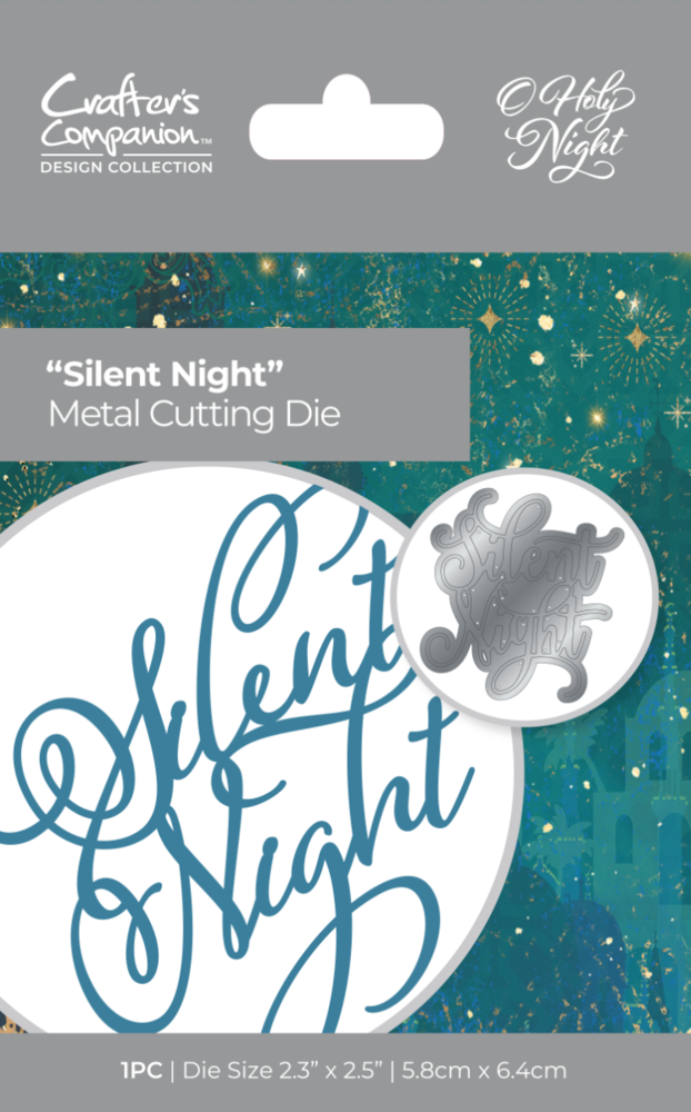 Crafter's Companion O' Holy Night Metal Die Silent Night (OHN-MD-SILENT) (OUTLET)