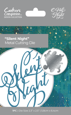 Crafter's Companion O' Holy Night Metal Die Silent Night (OHN-MD-SILENT) (OUTLET)