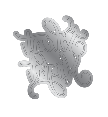 Crafter's Companion O' Holy Night Metal Die Silent Night (OHN-MD-SILENT) (OUTLET)