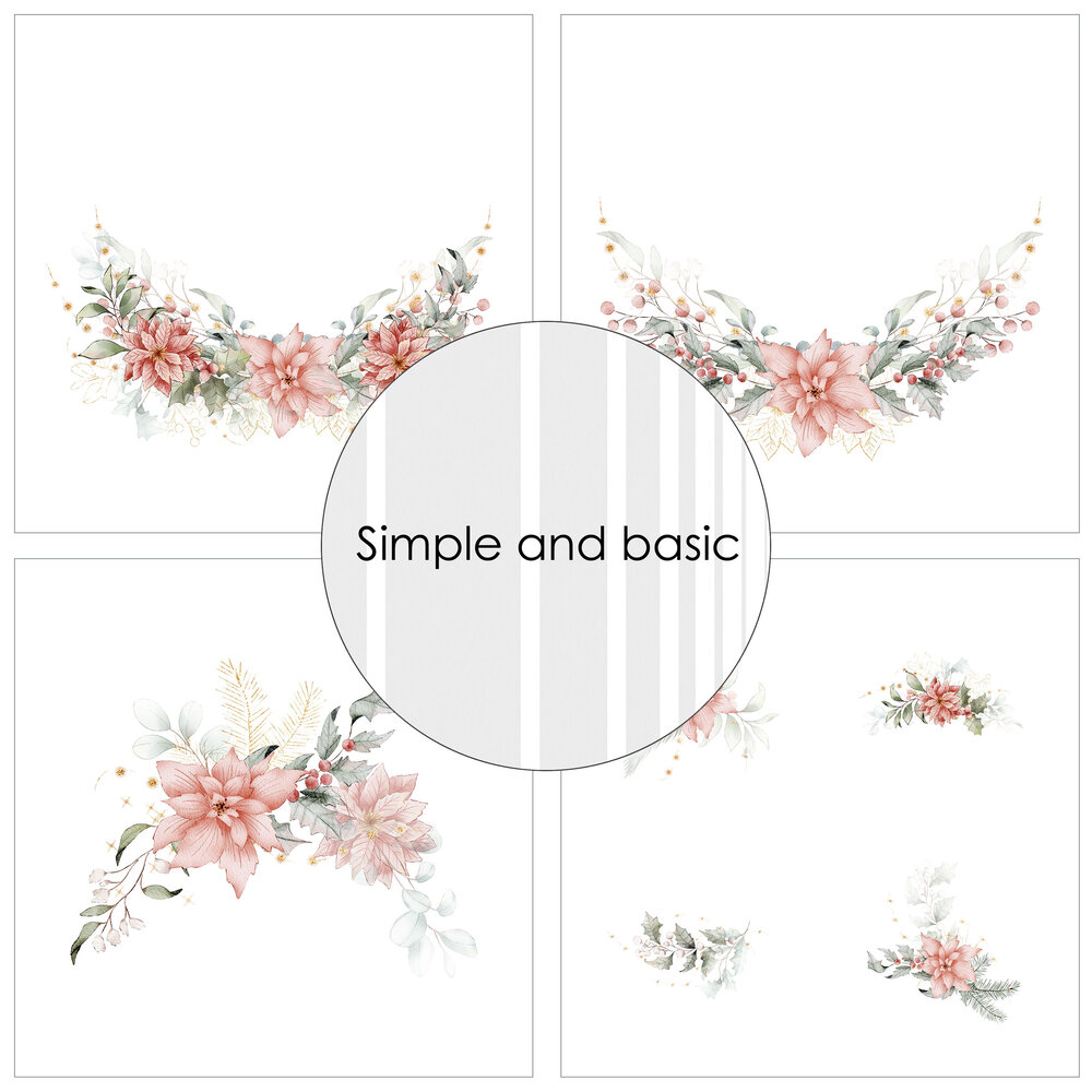 Simple and Basic Christmas Gnomes 12x12 Inch Paper Pack (SBP723) (DISCONTINUED)