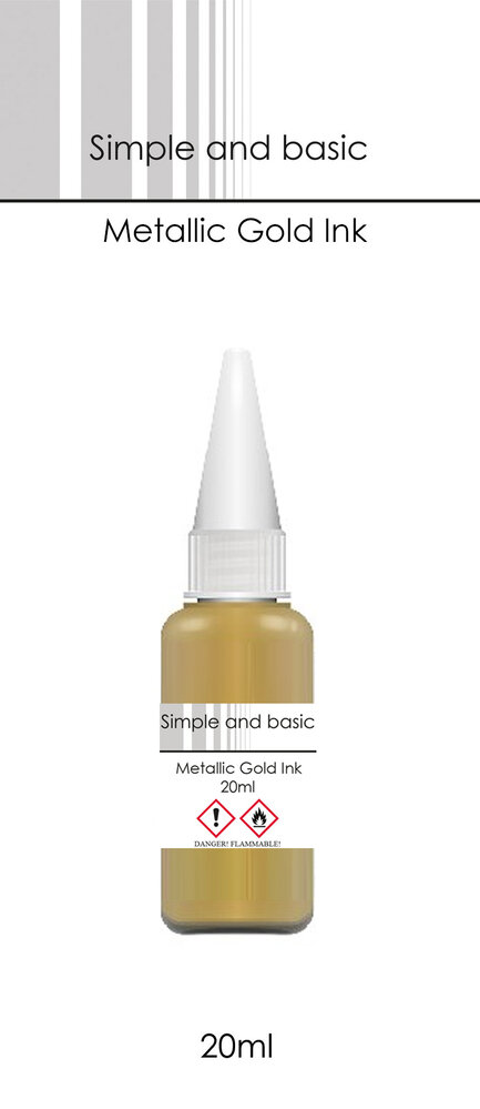 Simple and Basic Metallic Gold Ink 20ml (SBI004) (DISCONTINUED)