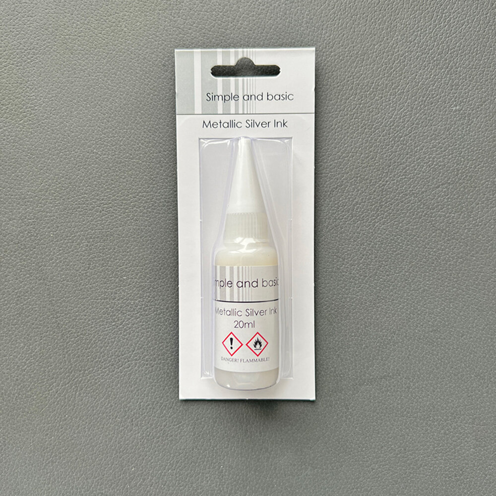 Simple and Basic Metallic Silver Ink 20ml (SBI003) (OUTLET)