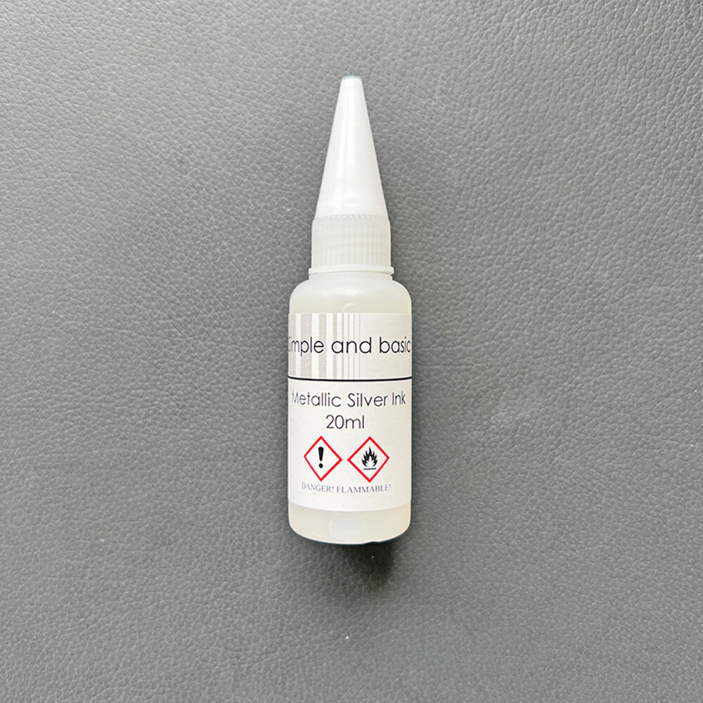 Simple and Basic Metallic Silver Ink 20ml (SBI003) (DISCONTINUED)