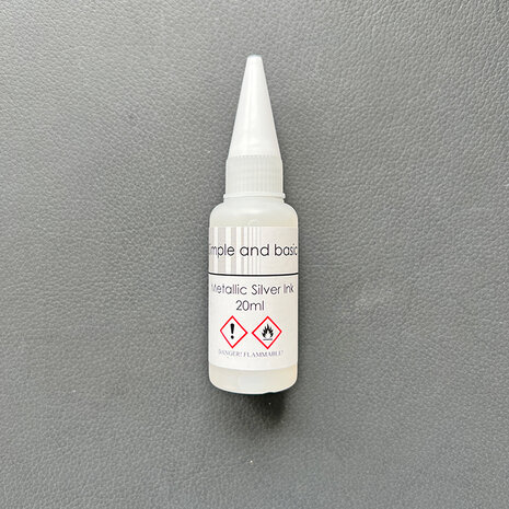 Simple and Basic Metallic Silver Ink 20ml (SBI003) (DISCONTINUED)