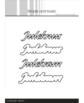 Simple and Basic Juleknus & Julekram Cutting Dies (SBD361) (DISCONTINUED)