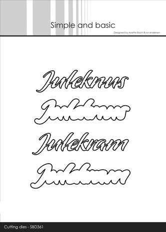 Simple and Basic Juleknus & Julekram Cutting Dies (SBD361) (DISCONTINUED)