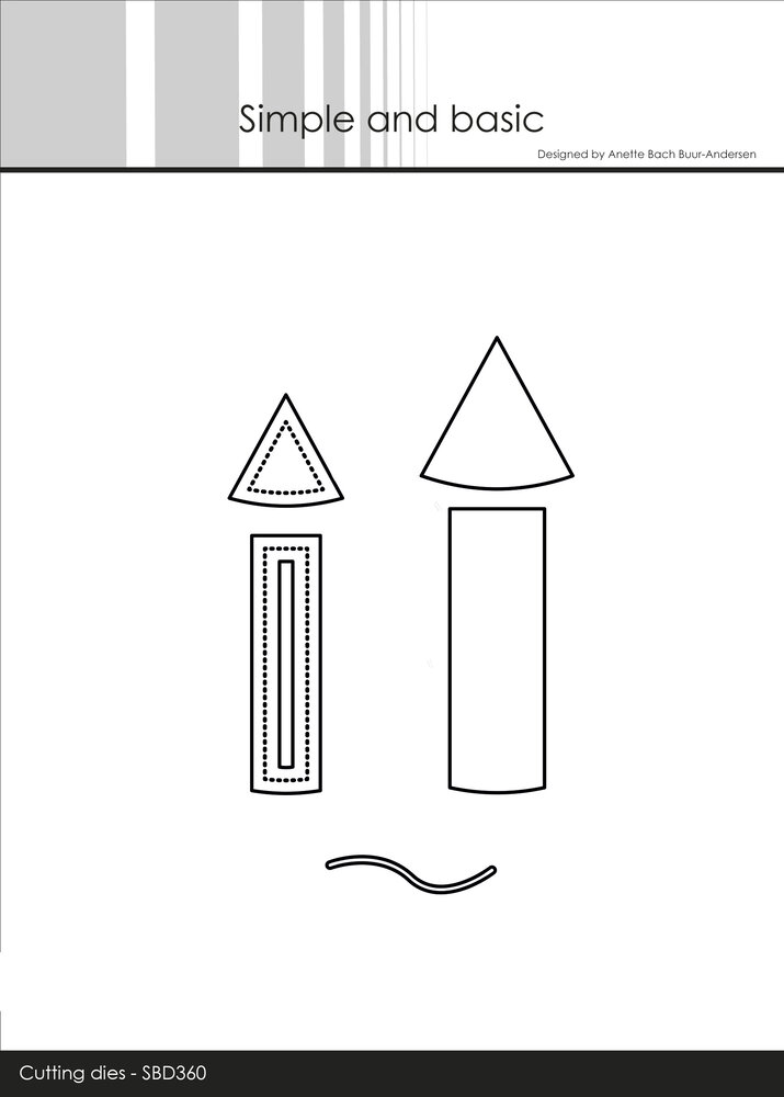 Simple and Basic New Years Rocket Cutting Dies (SBD360) (DISCONTINUED)