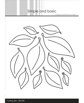 Simple and Basic Mega Leaves Cutting Dies (SBD358) (OUTLET)