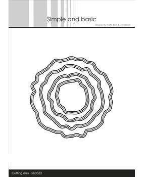 Simple and Basic Organic Shaped Frames Cutting Dies (SBD353) (DISCONTINUED)