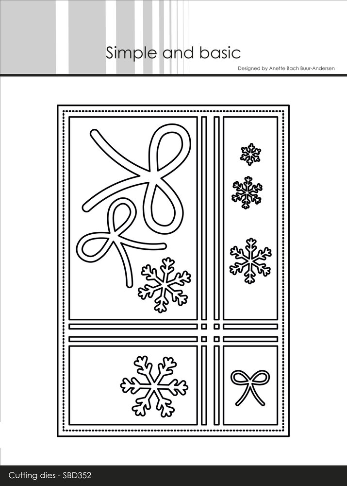 Simple and Basic A6 Cover w/ Stripes Cutting Dies (SBD352) (DISCONTINUED)