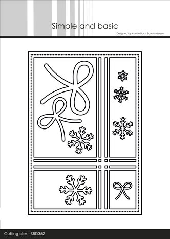 Simple and Basic A6 Cover w/ Stripes Cutting Dies (SBD352) (DISCONTINUED)