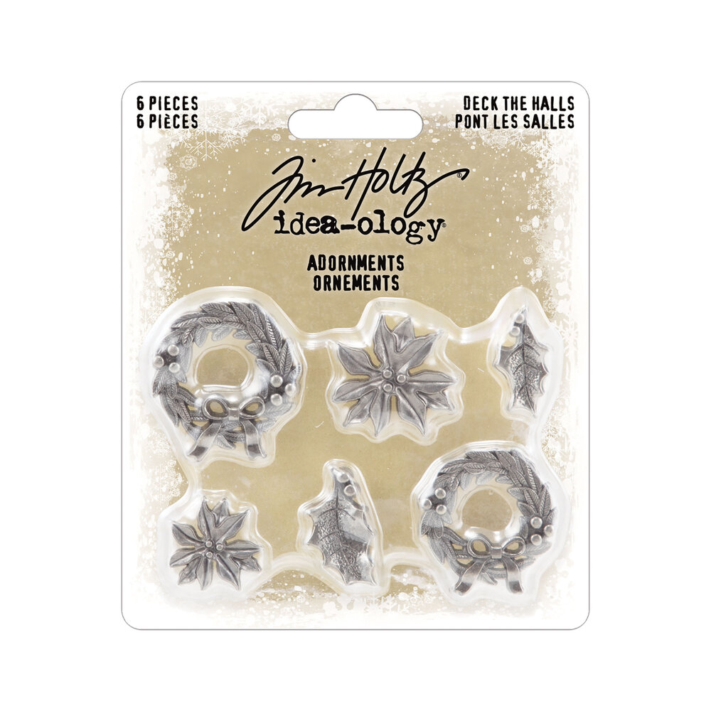 Idea-ology Tim Holtz Adornments Deck The Halls / Christmas 2023 (TH94354) (DISCONTINUED)
