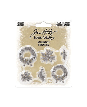 Idea-ology Tim Holtz Adornments Deck The Halls / Christmas 2023 (TH94354) (DISCONTINUED)