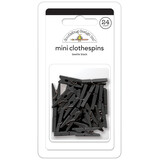 Doodlebug Design Beetle Black Mini Clothespins (24pcs) (8145) (DISCONTINUED)