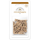 Doodlebug Design Kraft White Mini Clothespins (24pcs) (8144) (DISCONTINUED)