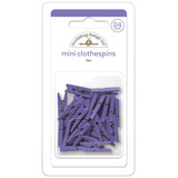 Doodlebug Design Lilac Mini Clothespins (24pcs) (8142) (DISCONTINUED)