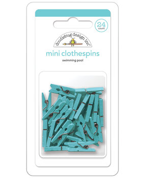 Doodlebug Design Swimming Pool Mini Clothespins (24pcs) (8140) (DISCONTINUED)