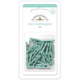 Doodlebug Design Mint Mini Clothespins (24pcs) (8139) (DISCONTINUED)