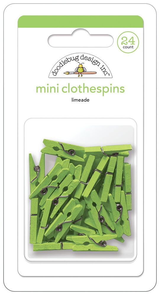 Doodlebug Design Limeade Mini Clothespins (24pcs) (8138) (DISCONTINUED) Doodlebug Design Limeade Mini Clothespins (24pcs) (8138) (DISCONTINUED)