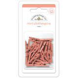 Doodlebug Design Coral Mini Clothespins (24pcs) (8135) (DISCONTINUED)