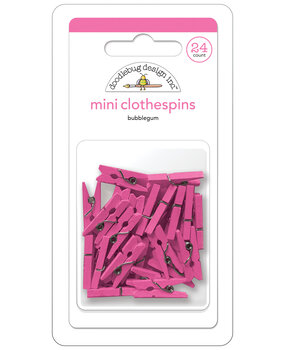Doodlebug Design Bubblegum Mini Clothespins (24pcs) (8133) (DISCONTINUED)