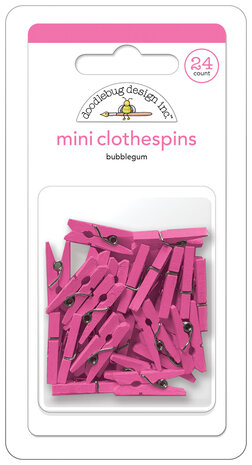 Doodlebug Design Bubblegum Mini Clothespins (24pcs) (8133) (DISCONTINUED) Doodlebug Design Bubblegum Mini Clothespins (24pcs) (8133) (DISCONTINUED)