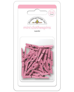 Doodlebug Design Cupcake Mini Clothespins (24pcs) (8132) (DISCONTINUED)