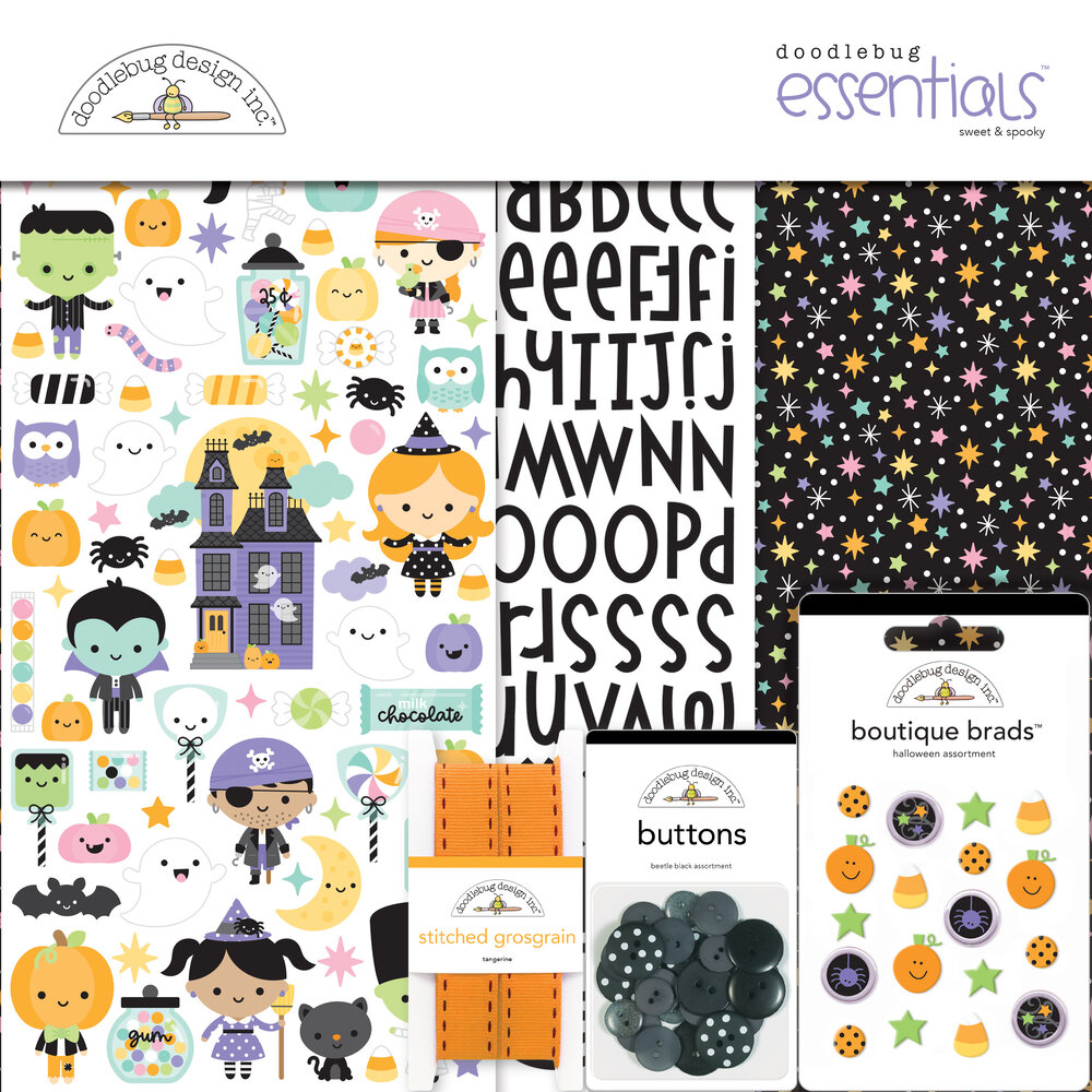 Doodlebug Design Sweet & Spooky Essentials Kit (8281) (DISCONTINUED) Doodlebug Design Sweet & Spooky Essentials Kit (8281) (DISCONTINUED)