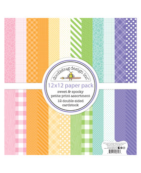 Doodlebug Design Sweet & Spooky 12x12 Inch Petite Prints Assortment Pack (8279) (DISCONTINUED)