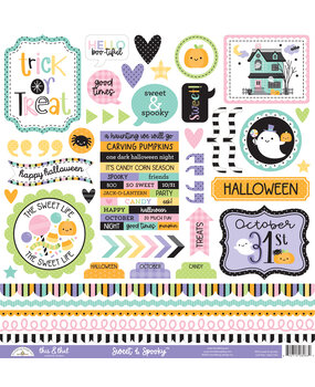 Doodlebug Design Sweet & Spooky This & That Stickers (8263) (DISCONTINUED)