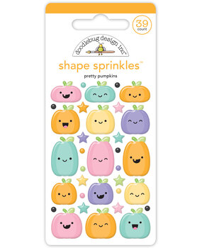 Doodlebug Design Pretty Pumpkins Shape Sprinkles (8231) (DISCONTINUED)