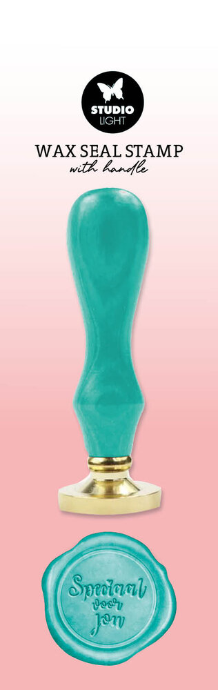 Studio Light Wax Stamp w/ Handle Turquoise Speciaal Voor Jou (SL-ES-WAX11) (BASIC) Studio Light Wax Stamp w/ Handle Turquoise Speciaal Voor Jou (SL-ES-WAX11) (BASIC)