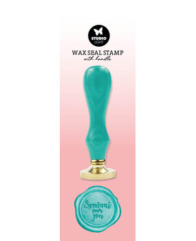 Studio Light Wax Stamp w/ Handle Turquoise Speciaal Voor Jou (SL-ES-WAX11) (BASIC) Studio Light Wax Stamp w/ Handle Turquoise Speciaal Voor Jou (SL-ES-WAX11) (BASIC)