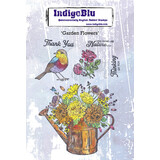 IndigoBlu Garden Flowers A6 Rubber Stamps (IND1180) (OUTLET)
