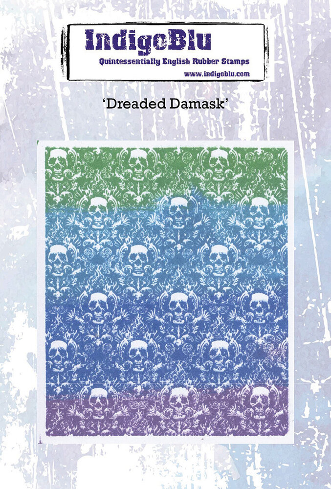 IndigoBlu Dreaded Damask A6 Rubber Stamps (IND1182) (DISCONTINUED)