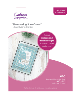 Crafter's Companion Christmas Nesting Cutting & Embossing Die Shimmering Snowflakes (CC-DCE-MD-SHSN) (OUTLET)