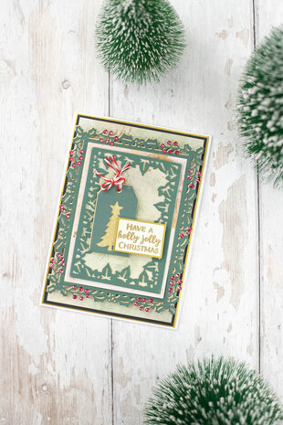 Crafter's Companion Christmas Nesting Cutting & Embossing Die The Holly & The Ivy (CC-DCE-MD-THTI) (OUTLET)