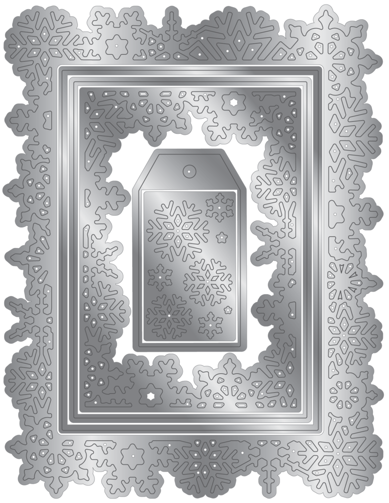 Crafter's Companion Christmas Nesting Cutting & Embossing Die Shimmering Snowflakes (CC-DCE-MD-SHSN) (OUTLET)