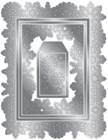 Crafter's Companion Christmas Nesting Cutting & Embossing Die Shimmering Snowflakes (CC-DCE-MD-SHSN) (OUTLET)