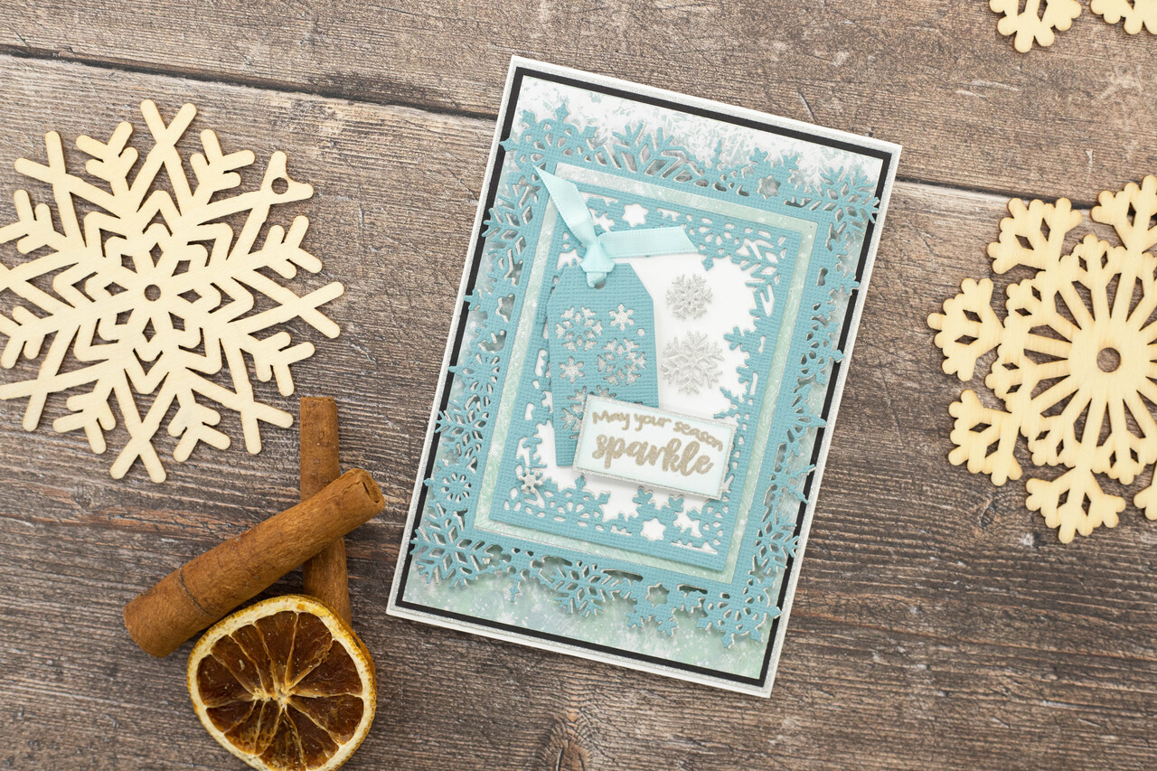 Crafter's Companion Christmas Nesting Cutting & Embossing Die Shimmering Snowflakes (CC-DCE-MD-SHSN) (OUTLET)