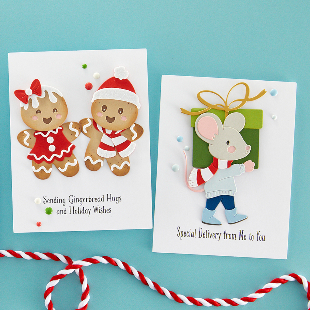 Spellbinders Dancin' Christmas Sentiments Clear Stamp (STP-216) (OUTLET)