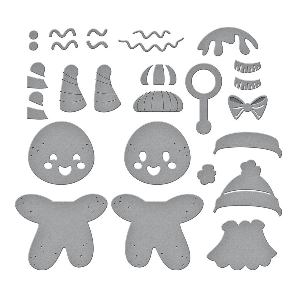 Spellbinders Dancin' Gingerbread Etched Dies (S5-609)