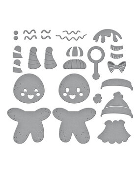 Spellbinders Dancin' Gingerbread Etched Dies (S5-609)