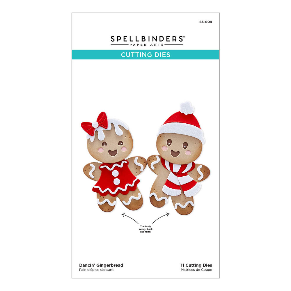 Spellbinders Dancin' Gingerbread Etched Dies (S5-609)